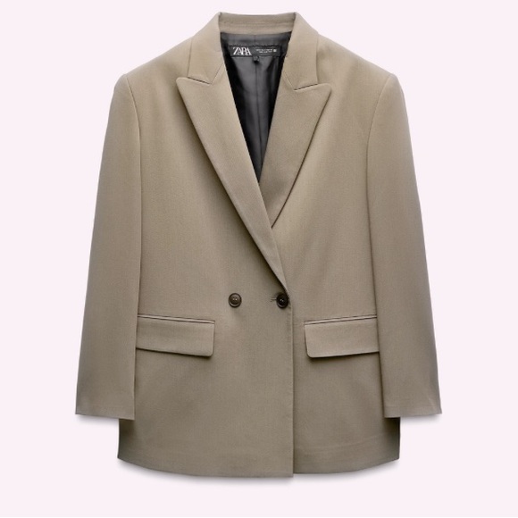 Zara Oversized Double Breasted Blazer - Picture 1 of 8